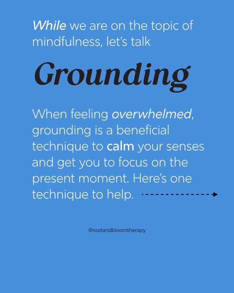 Introduction to grounding as a technique to calm your senses and focus on the present moment